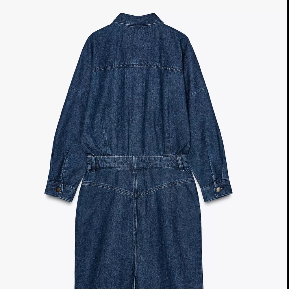 Women's Blue Denim Dress ZW collection - Picture 5 of 6